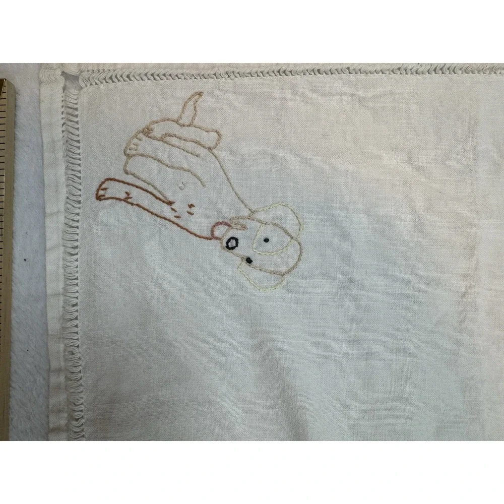 Lot Vtg Assorted Sizes Mixed Lot Cotton‎ Linen Runners Pillowcase Floral Dog